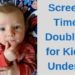 screen time for kids under 2