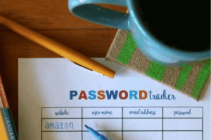 organizing passwords