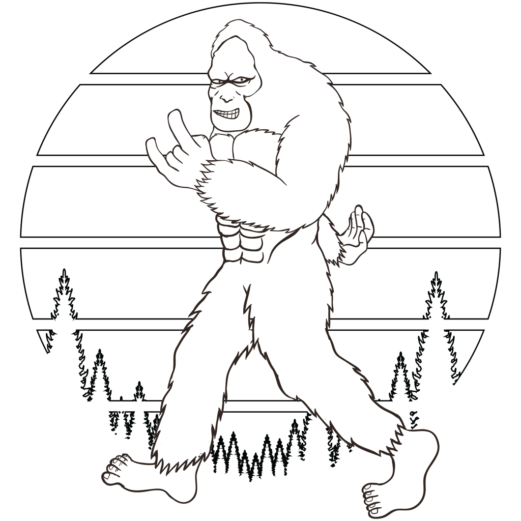 Coloring Pages Bigfoot