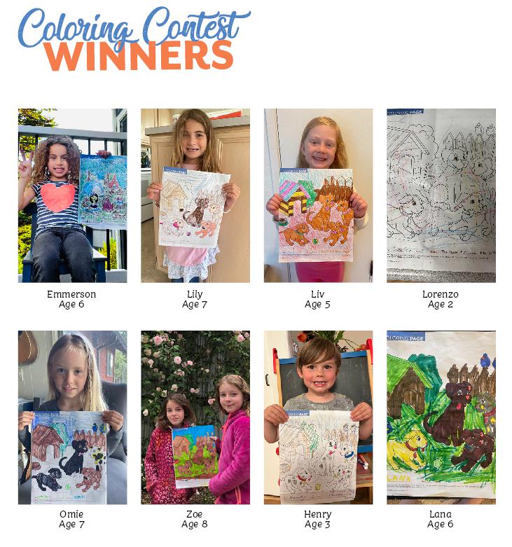 Coloring Contest Winners