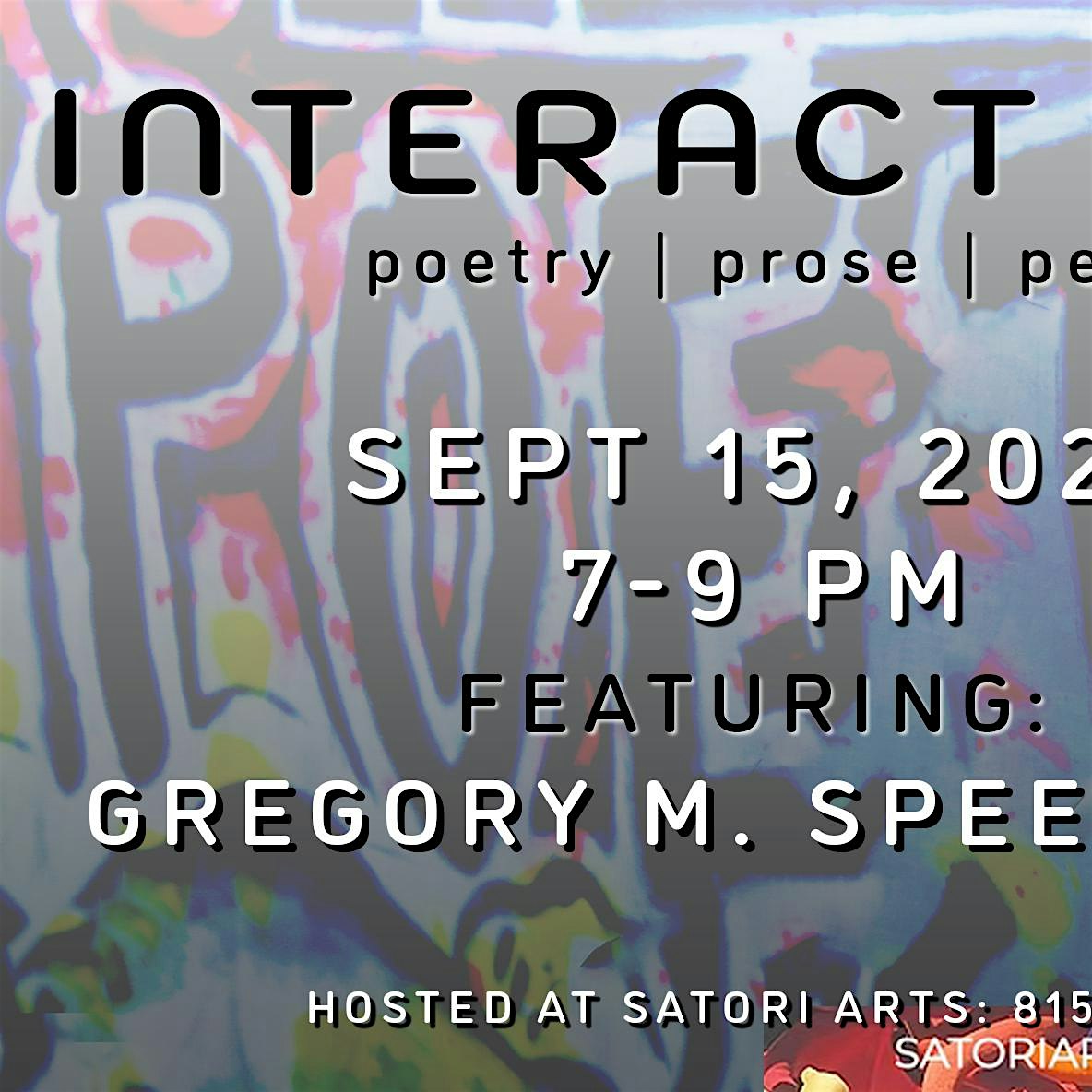 InterAct Open Mic with Featured Poet Gregory M. Speed Sr.