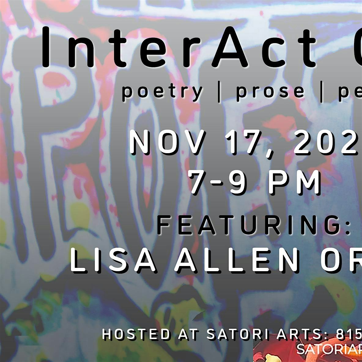InterAct Open Mic with Featured Poet Lisa Allen Ortiz