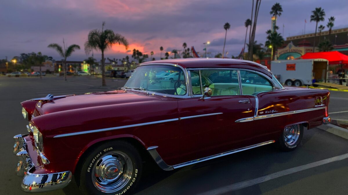 Hot rods at the Santa Cruz Beach Boardwalk